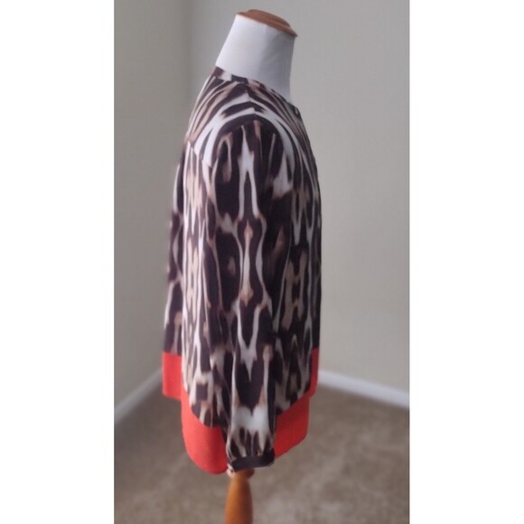 Chico’s Women  Brown  Long Sleeve Blouse  Size 3 - Picture 7 of 7